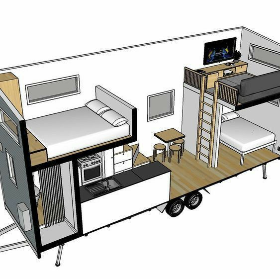 Tiny house ve bungalov konsept görseli 3